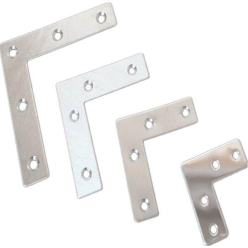 1 pcs Stainless Steel Corner Cabinet Fixing Accessories Support Bracket Table Wardrobe Chair Bed Connector Furniture Hardware