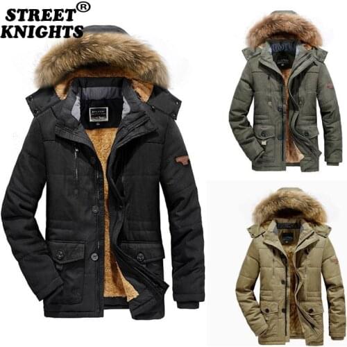 2021 Men Winter Jacket Parkas Coat Fur Collar Fashion Thicken Warm Jackets Casual High Quality Large Size 6XL Mens Coat