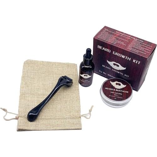 Beard Growth Kit Titanium Roller for Men Micro Needle Roller Face roller Men Grooming Kit