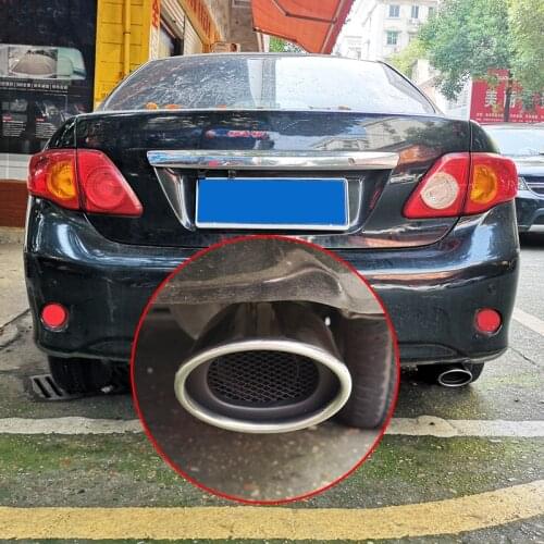 Car Muffler End Pipe Stainless Steel Exhaust Tips for Toyota Corolla 2007 2008 2009 2010 2011 2012 2013 Styling