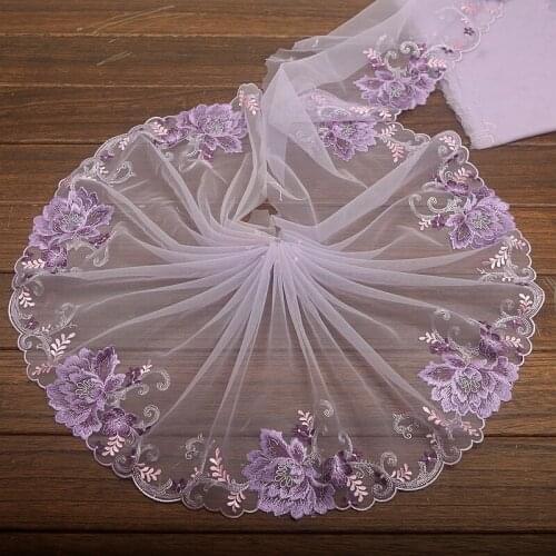 NEW 2Yards/Lot Exquisite High Quality Lace Fabric DIY Craft&Sewing Dress Clothing Accessories 21Cm Wide