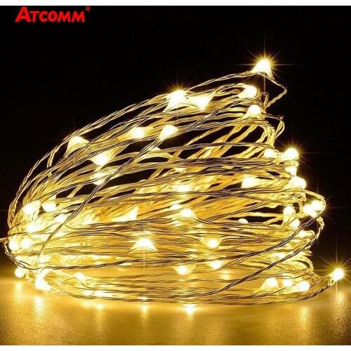 10m 20m LED Christmas String Lawn Lamp 200 LEDs Diode Festoon New Yeart Garland IP65 Outdoor Xmas Tree Wedding Decor