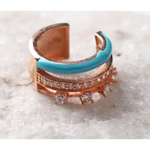 TurquazJewelryArt Women's Gold Earrings