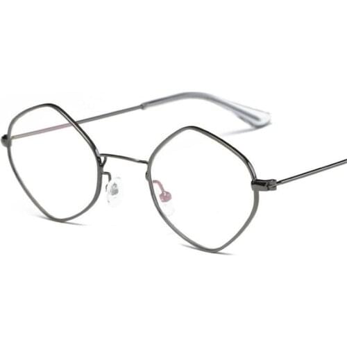 ZXTREE Extremely Simple Metal Frame Sunglasses Women Classic Transparent Clear Men Sunglass Optical Diamond Style Oculos Z300