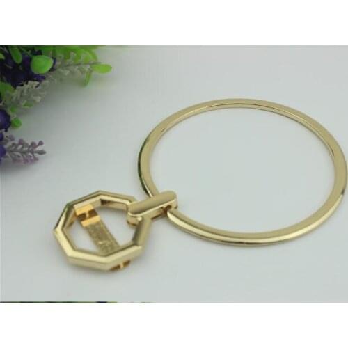 10pcs/lot Luggage hardware accessories DIY bag accessories Light gold bag rhombus Hold metal arm in arm handle