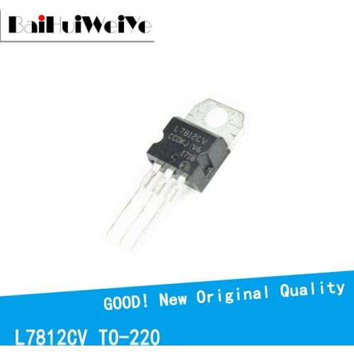 10PCS/LOT L7812 L7812C L7812CV 1.5A/12V TO-220 New and Original IC Chipset MOSFET MOSFT TO220 Three-Terminal Voltage Stabilizer