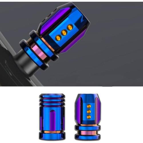 2Pcs/Set Car Bicycle Valve Caps Metallic Bullet Wheel Caps Dustproof Rustproof Hub Caps For Tire Car Bike Exterior Parts