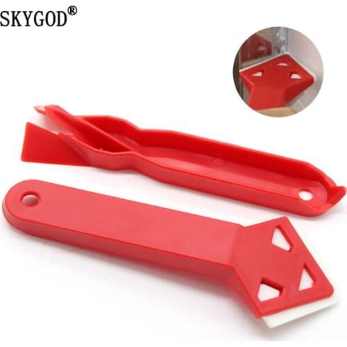 2 Pieces/set of Hand Tools Tile Surface Glue Scraper Caulking Trimming Tool Bathroom Kitchen Floor Seam Trimming Tool