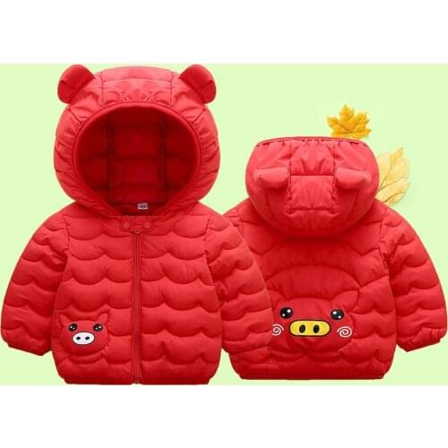 2020 Free shipping Little Pig girls boys winter outwear coat kids winter warm jacket childrens thicken clothes
