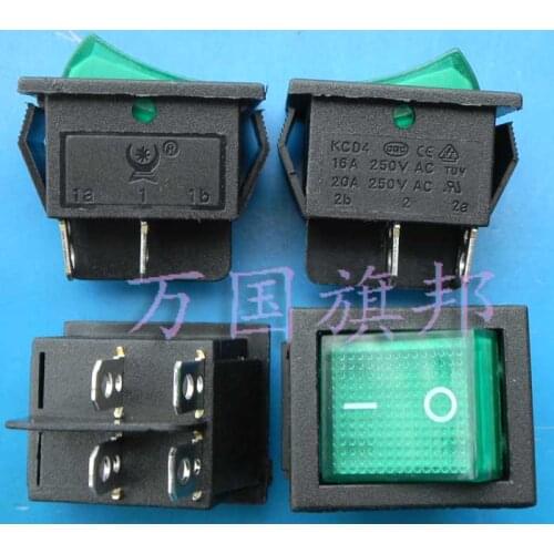 Free Delivery. Ship type switch 4 feet 16 a 32 mm wide and 25 mm long green head without light