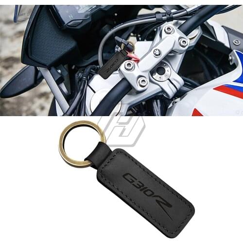For BMW Motorrad G310R G310 Models Motorcycle Keychain Cowhide Key Ring