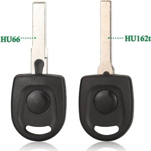 Bilchave Remote Car Key Shell For VW Volkswagen Passat Transponder With Uncut Blade HU66 Key Case Replacement