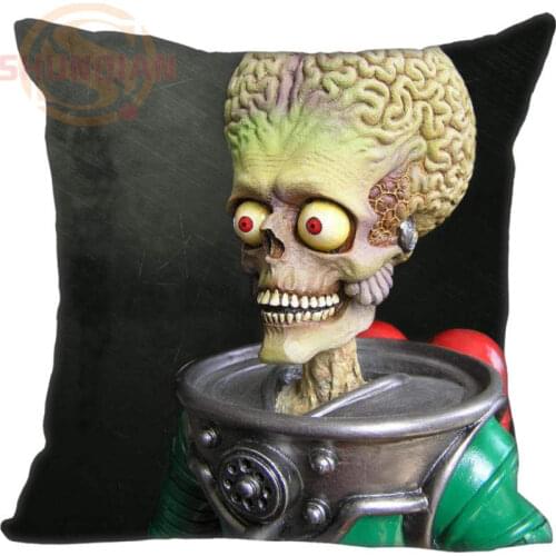 Custom Pillow Case Mars Attacks! Monsters Aliens Square Pillowcases zipper 20x20cm 35x35cm 40x40cm
