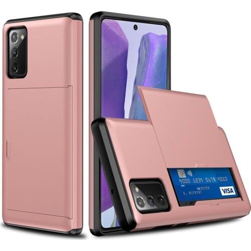 Case For Samsung Galaxy S20 FE 5G s20 fe Card Slots Shockproof Hard PC Soft TPU Hybrid Wallet Case For Samsung S20 Fe s20fe Capa