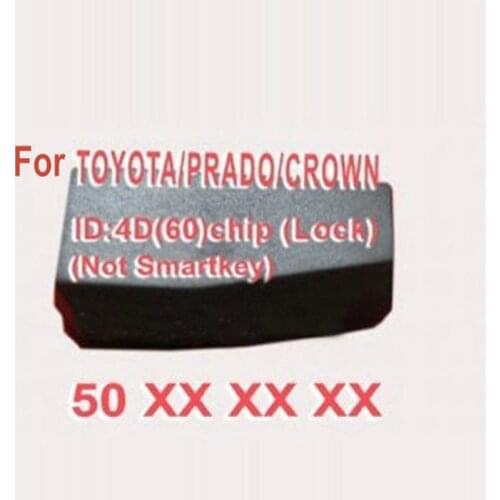 DAKATU ID4D60 4d60 80bit blank Transponder Chip Pg1:50 (TP29) 80bit For TOYOTA CROWN PRADO ID4D60 Car Key Chip