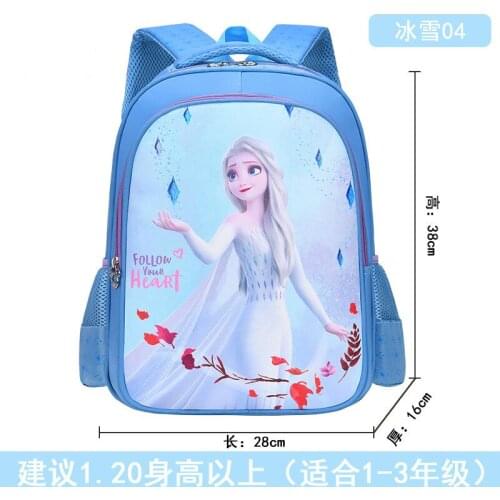 Disney childrens school bag girl cartoon frozen 2 cute new pupil backpack minnie bag
