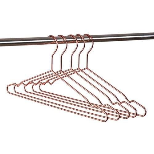 Hot 17 Inch Adult Heavy Duty Strong Rose Gold Clothes Hangers, Coat Hangers, Suit Hangers, Shirt Dress Hangers, Heavy Duty Cloth