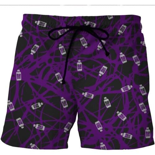 LOVE SPARK Fast Dry Light Striped Purple Sports Shorts For Men S To 6xL Digital Print Running Purple Beach Shorts For Boys