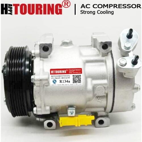 7V16 Compressor for Lancia Fiat scud Peugeot 406 607 807 Citroen C5 C8 xsara 9645440480 9655421680 9659232180 9672865680 6453NL