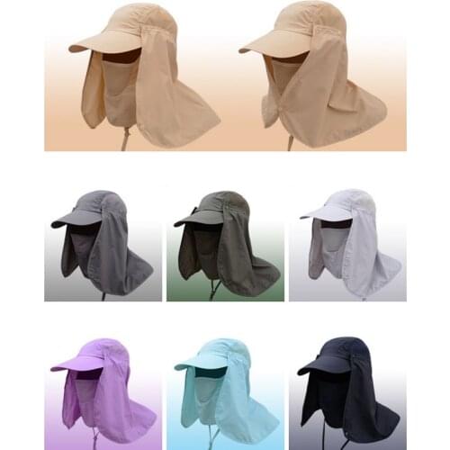 Summer Sports Caps Outdoor Protective Chapeu Feminino Neck Cover Ear Flap UV Protection Men Women Sun Hats Hiking CapStyle