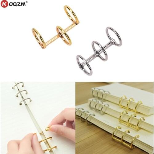 Metal Loose Leaf Book Binder Rings Album Scrapbook Clips Craft Photo Album Metal Ring Binder Stationery Office Supplies