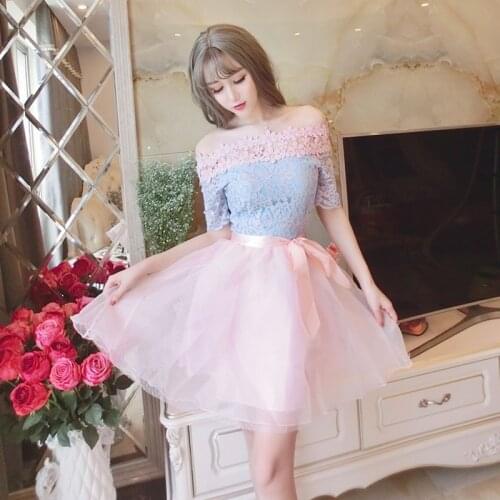 Missoov fashion brand designer Women spring summer sexy club slash neck dresses Female party dress vestidos hot pink new