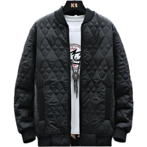 Fashion winter jacket coat mens new Baseball Parker coat thick zipper coat autumn coat warm coat solid collar windbreaker