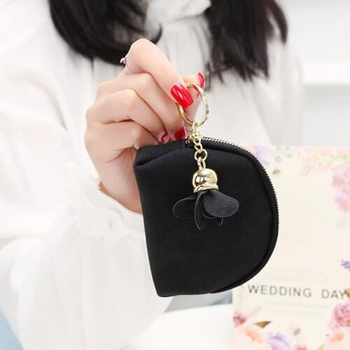 Fashion Korean Women Purse Leather Clutch Bag Solid Color Flower Decoration Zipped Wallet Ladies Girls Bags FA$B Women bag
