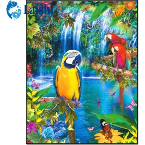 Natural animal landscape, parrot Diamond Painting Full Square/Round Diamond Embroidery Mosaic Kit HD Quality Handmade Products