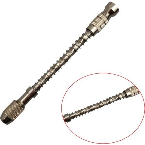 New 1Pcs Aluminum Semi-Automatic 0.3-2mm Mini Manual Hand Drill Chuck Twsit Micro Drill Bit DIY Tool