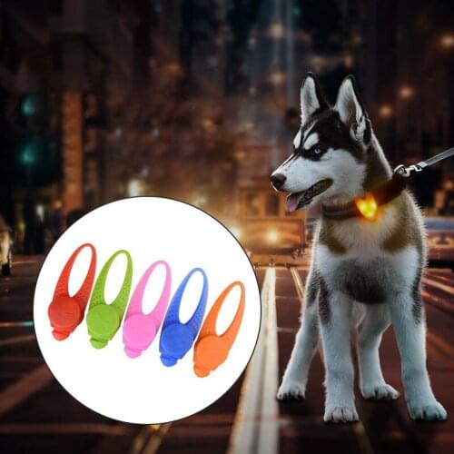 1PC Pet Collar LED Pendant Flashing Glow Lights Neck Collar For Dogs Cats Night Safety Glowing Dog Collar LED Pendant 8*2.5cm