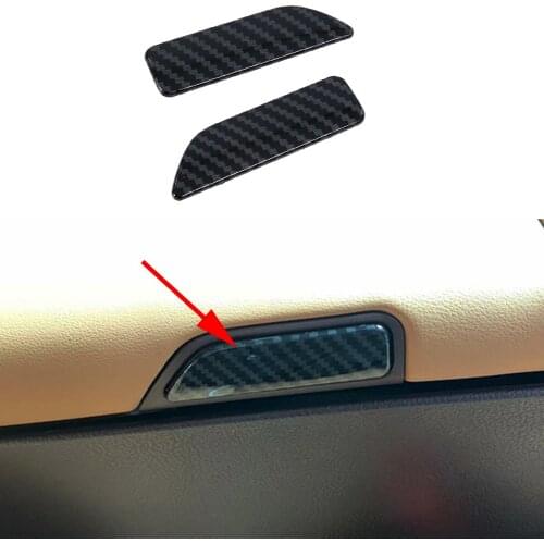 Interior Armrest Box Switch Button Cover Trim Fit For Lexus ES350 ES300h 2019 2020 2021 Accessories Carbon Fiber Black