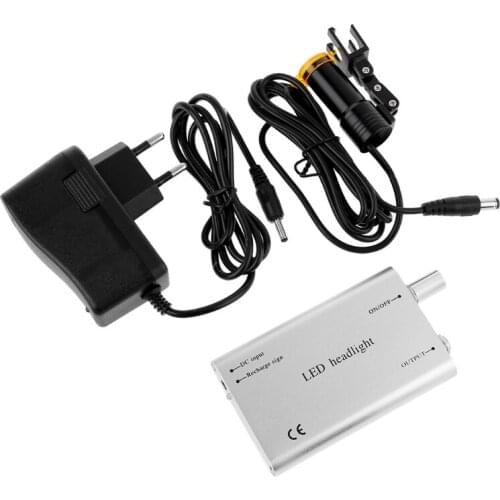 Rechargeable Protable 5W Headlight with Filter for Dental Loupe Dental Lab Medical Loupe Binocular Magnifier