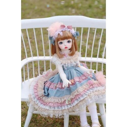 Fantasy Lolita Dress For 1/6 1/4 MSD 1/3 YOSD BJD Doll Dollfie Outfit