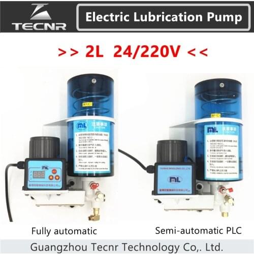 2L Fully automatic Semi-automatic PLC lubrication oil pump 24V 220V electric oil pump butter lubricator for cnc machine