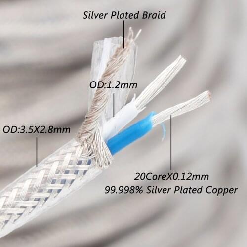 Preffair Hi-End 99.998% Silver Plated HIFI AMP CD Player VCD DVD Audio OFC Pure Copper RCA XLR Signal Cable