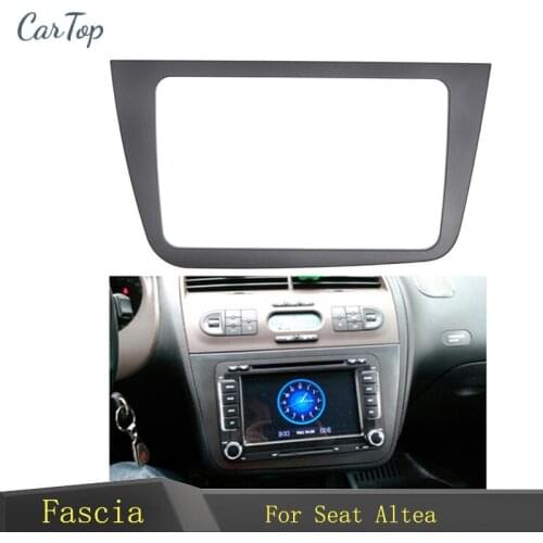 Car Radio Fascia for SEAT Altea (LHD) Left Hand Drive stereo face plate frame panel dash mount kit adapter trim Bezel facia
