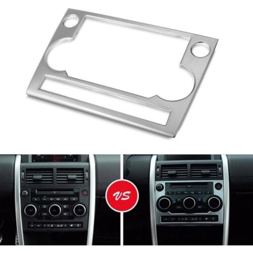 Car Dashboard Air Condition Volume Control Button Knob Switch Panel Frame Cover Sticker For Land Rover Discovery Sport 2015-2016