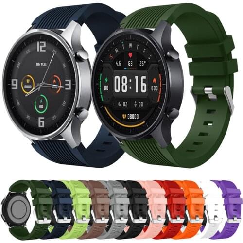 For Xiaomi Smart Watch Color Strap 22mm Sport Breathable Watch Band For Mi Watch Color Silicone Strap Bracelet Wristbands Correa