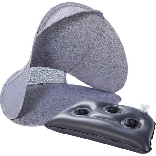 Parasol Outdoor Mini Umbrellas Sunshade Inflatable Pillow Beach Tent Portable Sun Protection Anti-UV Outing Head Sunshade Tent