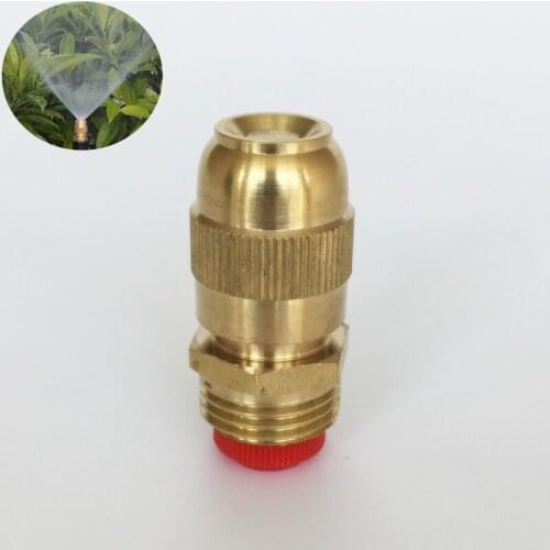 1Pcs 1/2" Adjustable Brass Spray Misting Nozzles Garden Watering Spray Nozzles