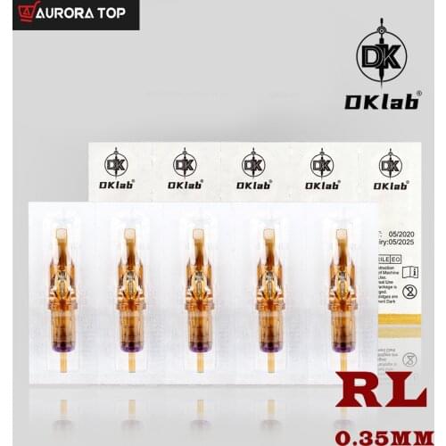10pcs High Quality Dklab Tattoo Cartridge Needles 0.35mm Round Liner 1203RL 1205RL 1207RL 1209RL 12211RL 1213RL 1214RL 1215RL