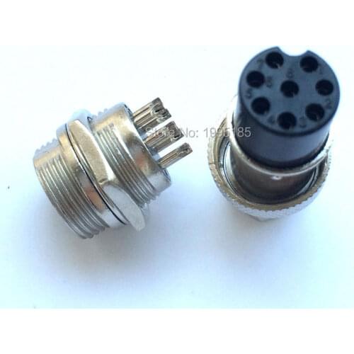 2set GX16 8 Pin Male & Female Diameter 16mm Wire Panel Connector GX16 Circular Connector Aviation Socket Plug