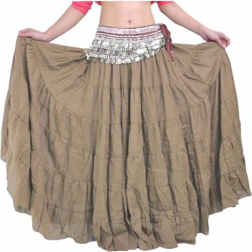 2018 Casual Gypsy Bohemia BOHO Full Circle 100% linen Cotton Dance Black Spani Female Pleated Long Maxi Skirts with Womens