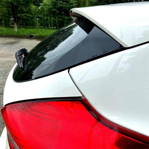 2x Glossy Black Rear Window Spoiler Side Wing Cover For Focus Hatchback 2014-2018