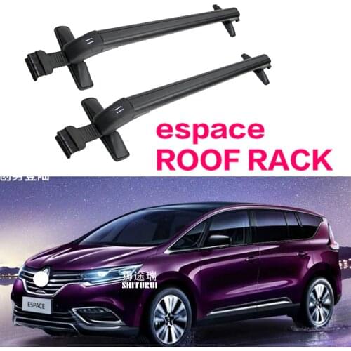 Car Luggage Rack Crossbar Roof Rack FOR RENAULT espace 2015+ 5 DOOR MVP LOAD 150KG BAR LED