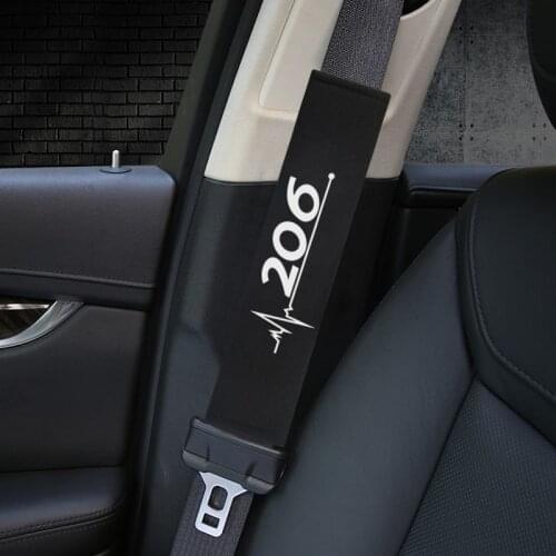 Car Styling for Peugeot 206 Car Accessories Car Cotton Flannel 2pcs car cotton seat belt shoulder pad