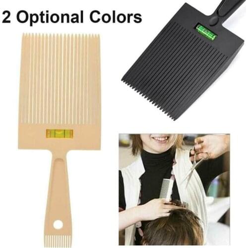 Mens Horizontal Push Hair Comb Retro Oil Head Comb Flat Head Comb Hairdressing Comb Haircut Tool With Water Leveling System