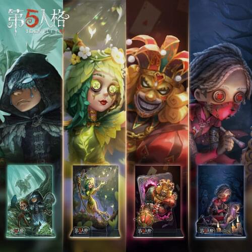 Game Anime Identity V Eli Clark Joker Fiona Gilman Okuribito Cosplay Acrylic Stand Figure Charm Desk Model Plate Decor Xmas Gift