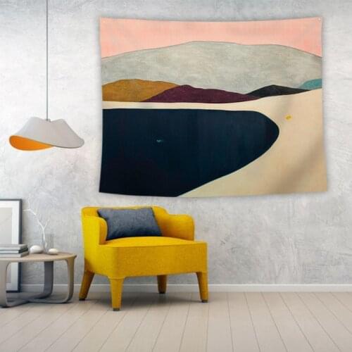 Exquisite Gift with Imagination Space Tapestry Bedroom Living Room Studio Hanging Cloth Abstract Landscape Background Painting